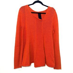 Rundholz Black Label Flared Panel Sweater - Orange S